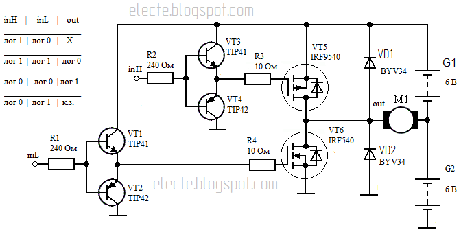 Драйвер верхнего плеча mosfet на транзисторах схема