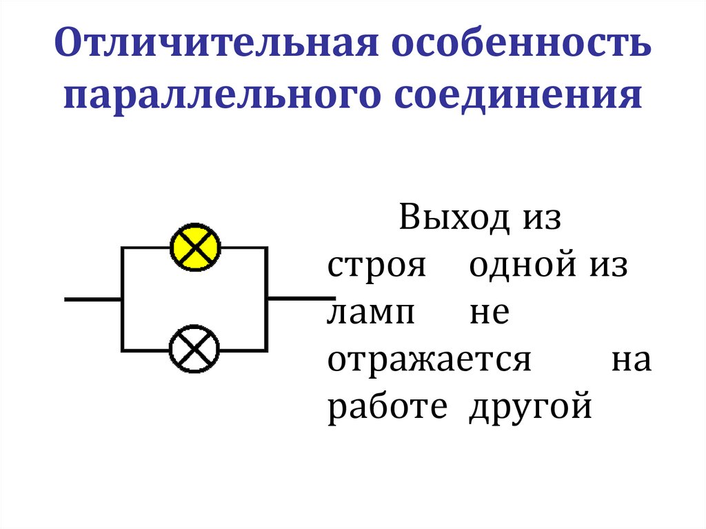 Соединение лампочек