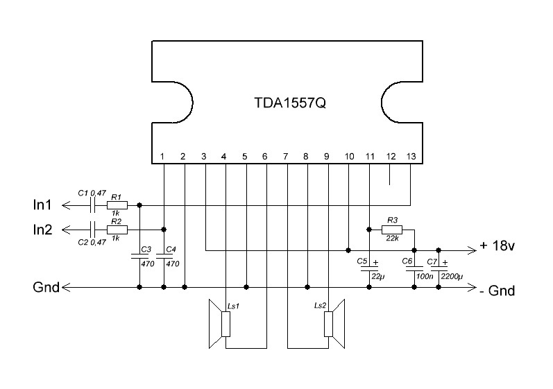 Tda8560q характеристики и схема подключения