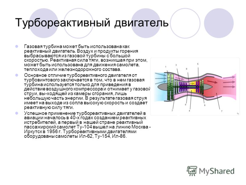 Сила тяги реактивного двигателя