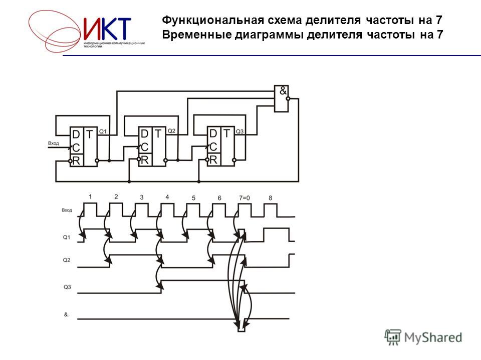 Делитель частоты на 6 схема