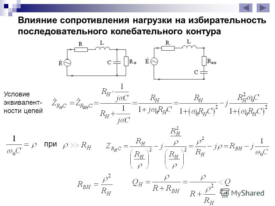 Сопротивление колебательного контура