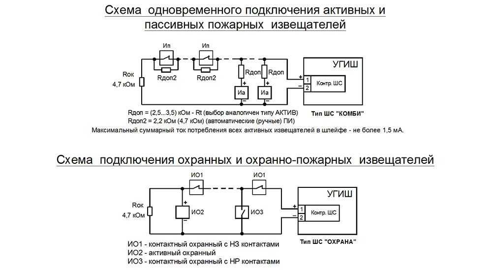 Логическая схема и в пожарной сигнализации