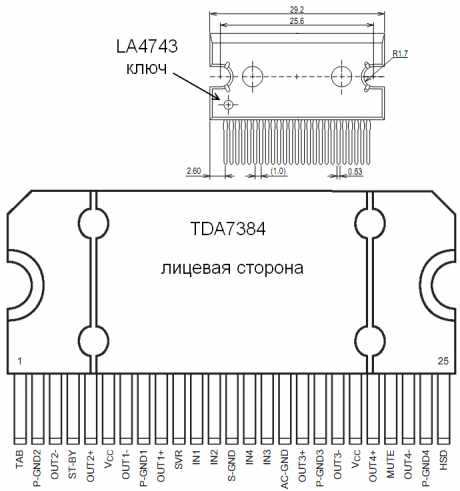 Tda 7388 схема