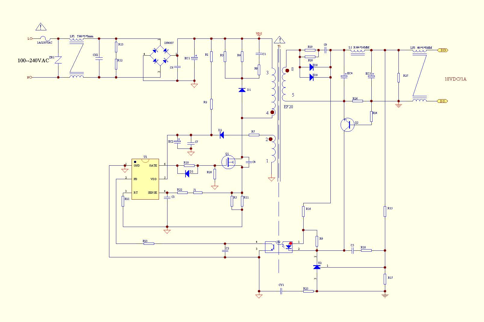 Ld7536r схема блока питания