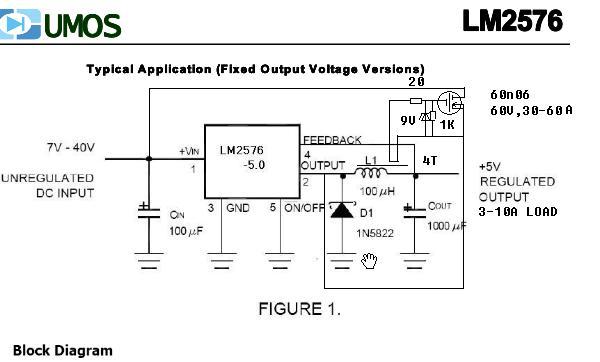 Лм2576т схема включения