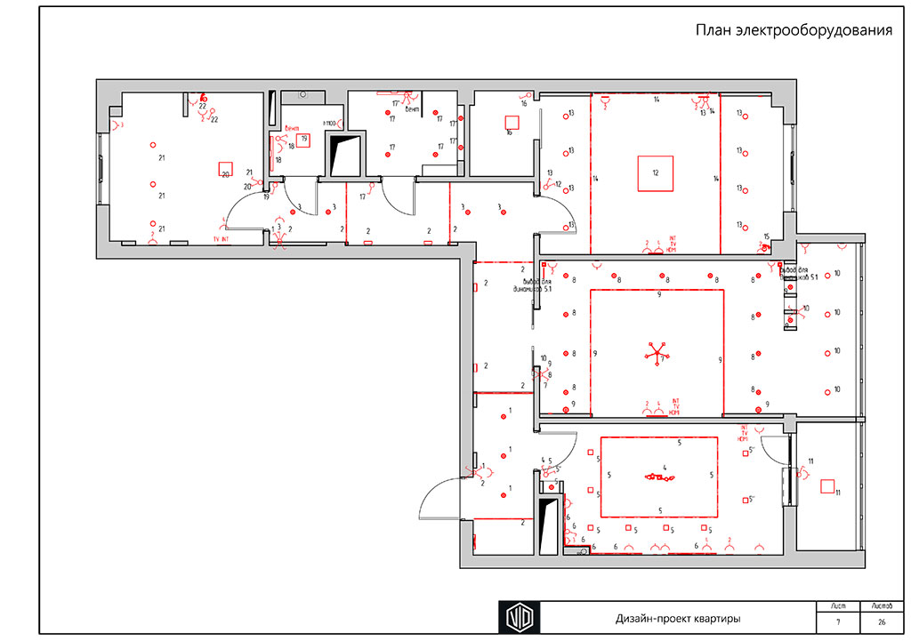 Дизайн проект электрики в квартире
