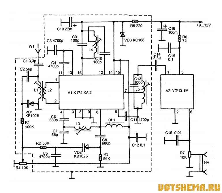 К174ха10 схема приемника
