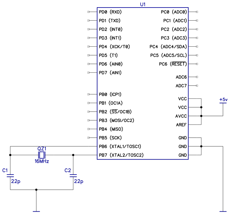 Atmega128 отладочная плата схема