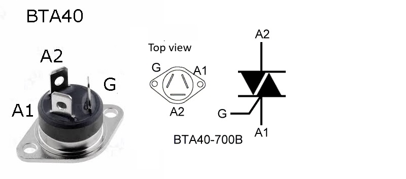 Bta41 600b характеристики схема подключения