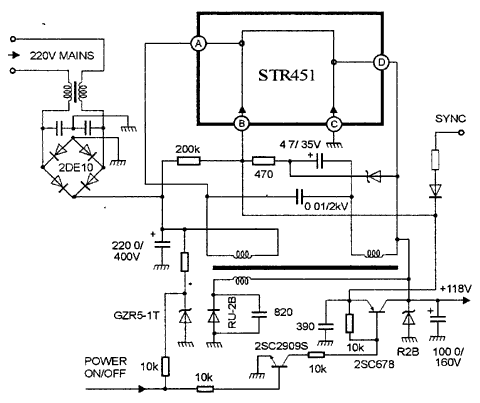 Str50103 схема включения