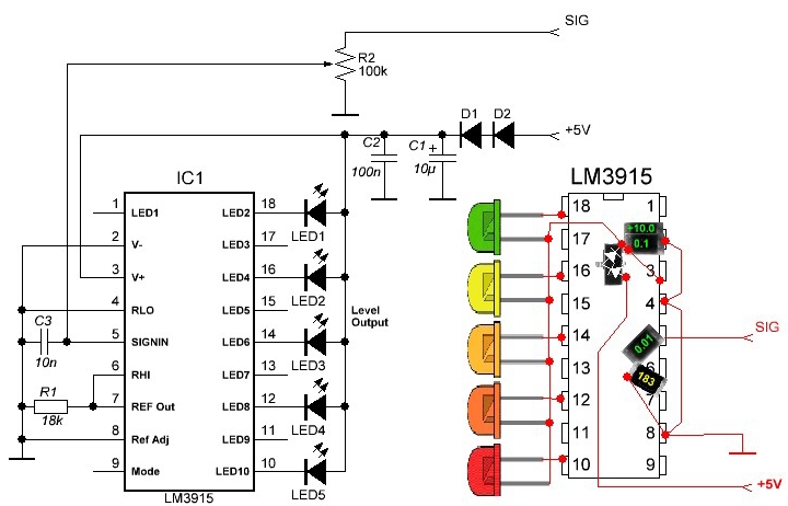 Индикатор уровня мощности. Lm3916 индикатор уровня сигнала схема. Индикатор уровня звукового сигнала на lm3915. Lm3915 схема светодиодный индикатор. Светодиодный индикатор напряжения lm3914.