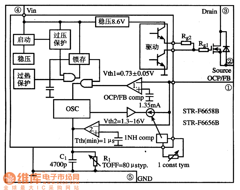 F6656 схема включения