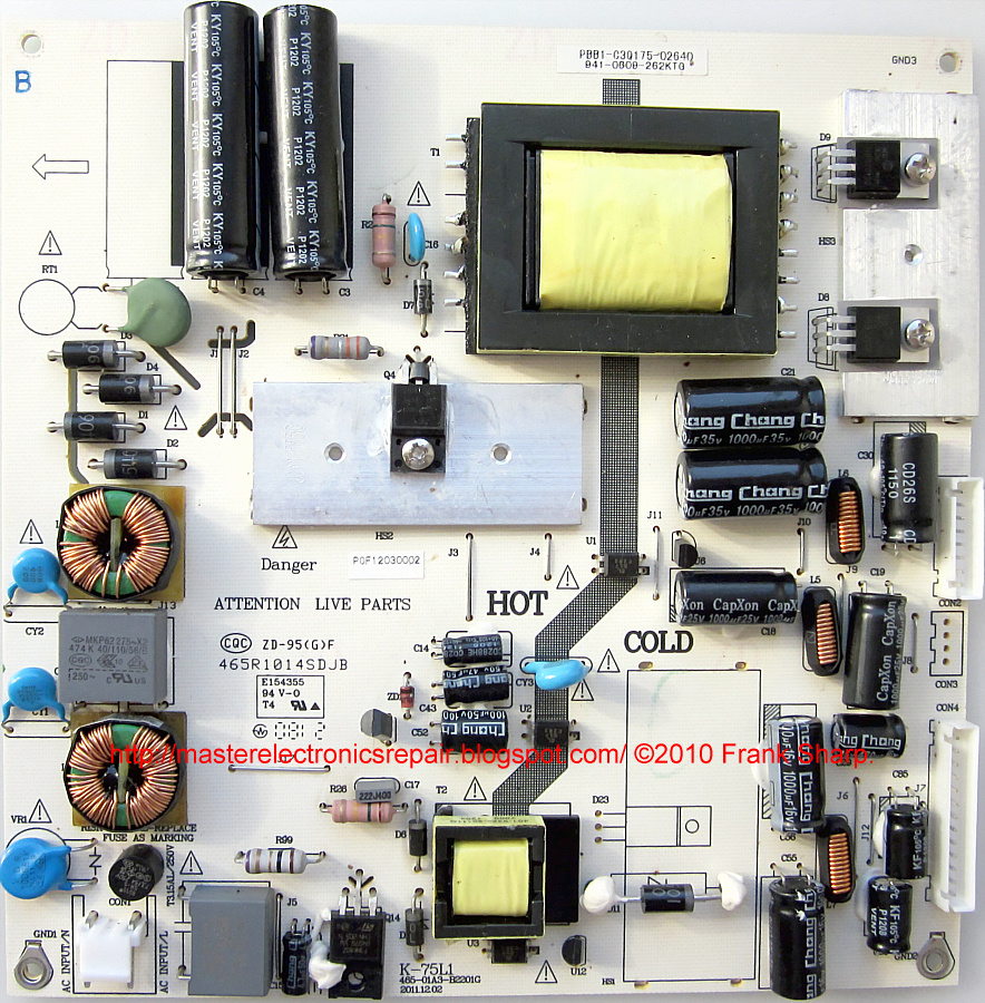 Как устроен блок питания жк телевизора sony klv 40bx401