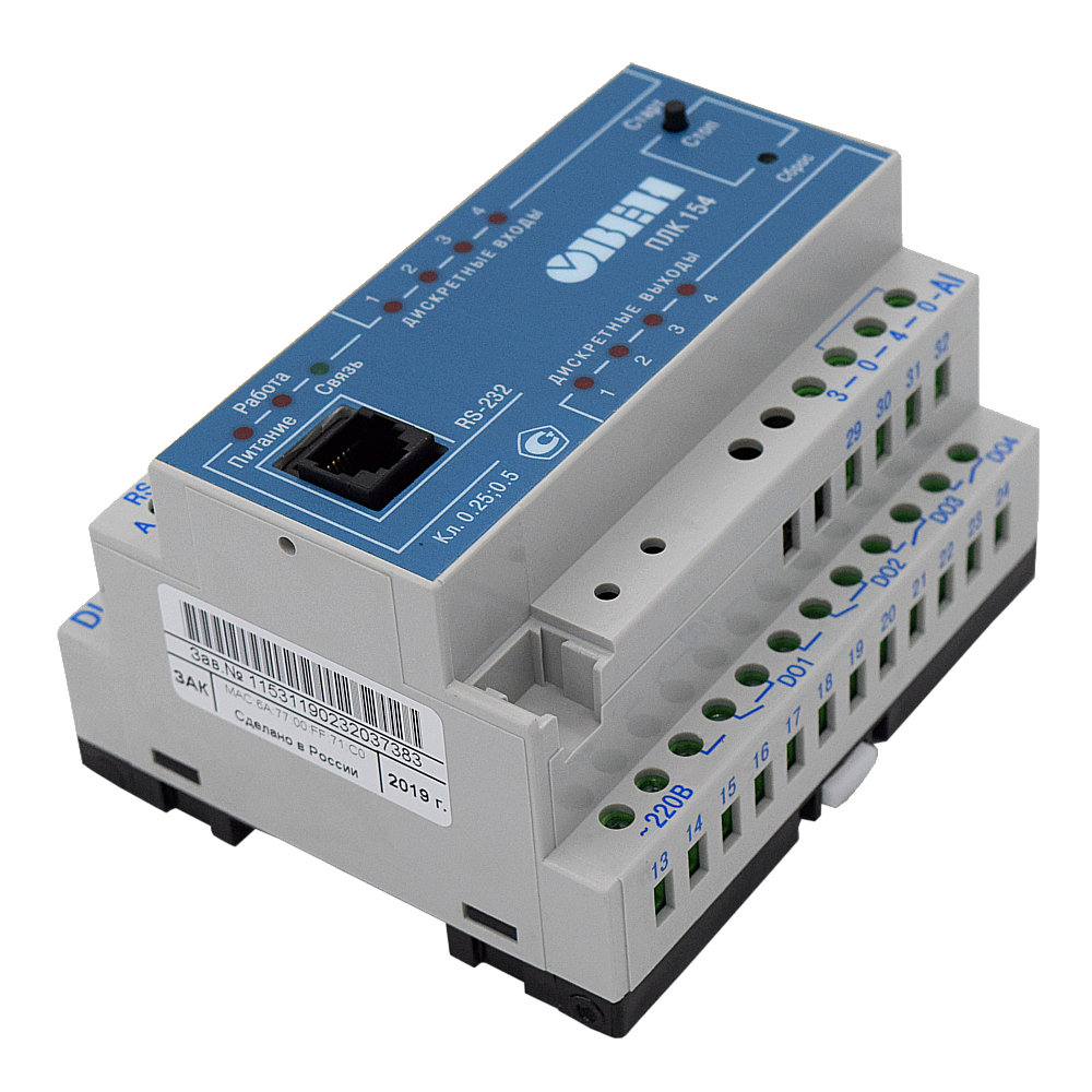 Plc. Контроллер плк154-220.у-м. ПЛК 154 Овен. Контроллер программируемый логический плк154-220.у-м. Модуль расширения плк12d024.