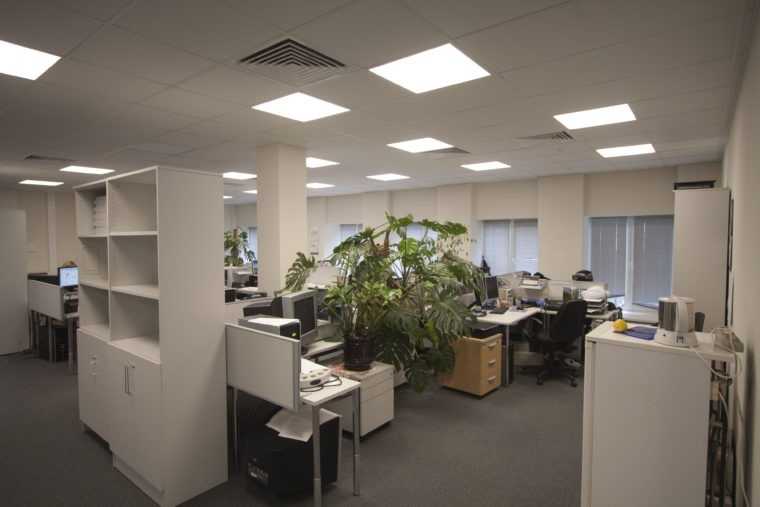 Освещение офиса LED-светильниками