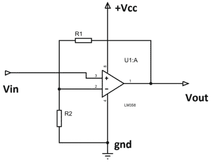 op-amp-LM358-schematic