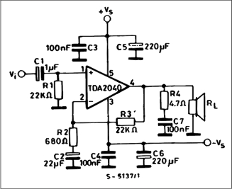 Amplifier with Split Power Supply