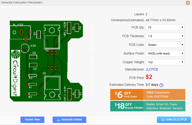 Calculating Cost for the PCB