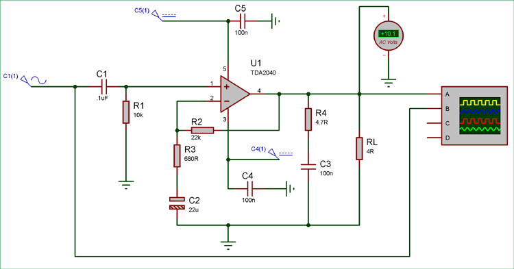 Testing the 25 watt Amplifier Circuit