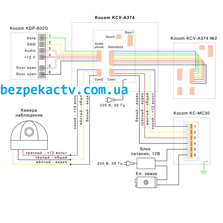 Kocom ip 301pp схема