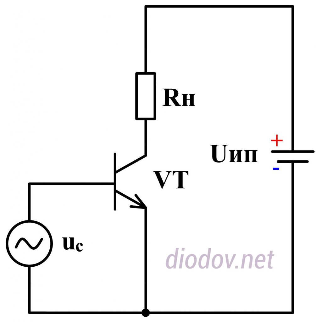 Схема усилителя переменного тока на транзисторе
