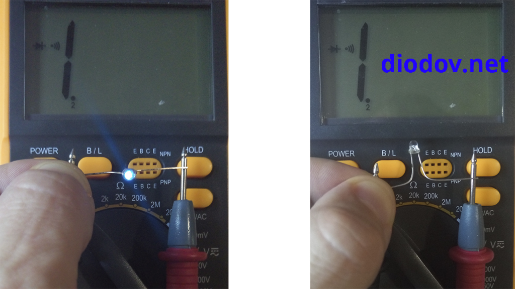 Как проверить светодиод мультиметром