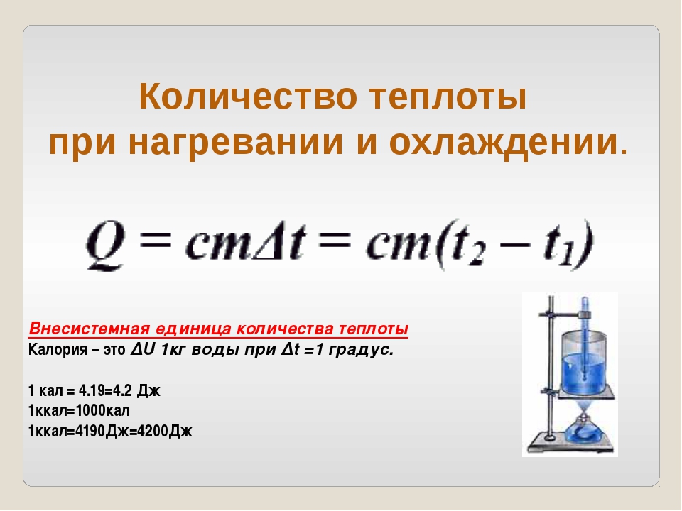 Физика расчет количества теплоты. Как найти количество теплоты формула. Количество теплоты при нагревании и охлаждении формула. Формула расчёта количества теплоты при нагревании или охлаждении. Количество теплоты формула физика.