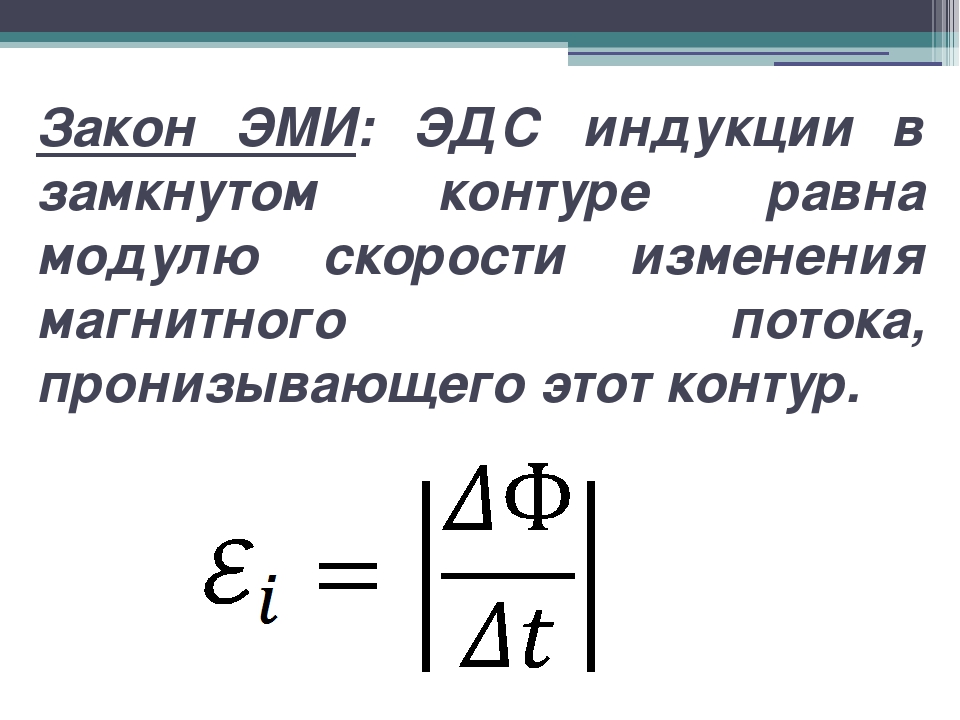 Определите эдс индукции в контуре. ЭДС индукции формула. Формула для расчета ЭДС индукции контура. Закон электромагнитной индукции формула. Физика 11 класс формула ЭДС индукции в контуре.