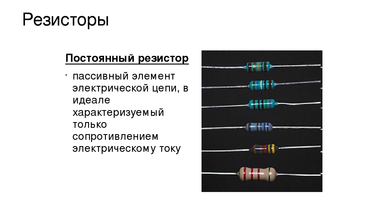 Виды резисторов фото и описание