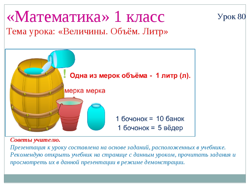 Измерение объема презентация для дошкольников