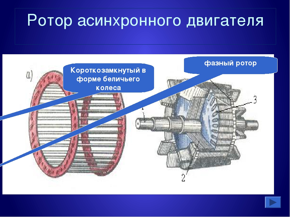 Обмотка ротора асинхронного двигателя