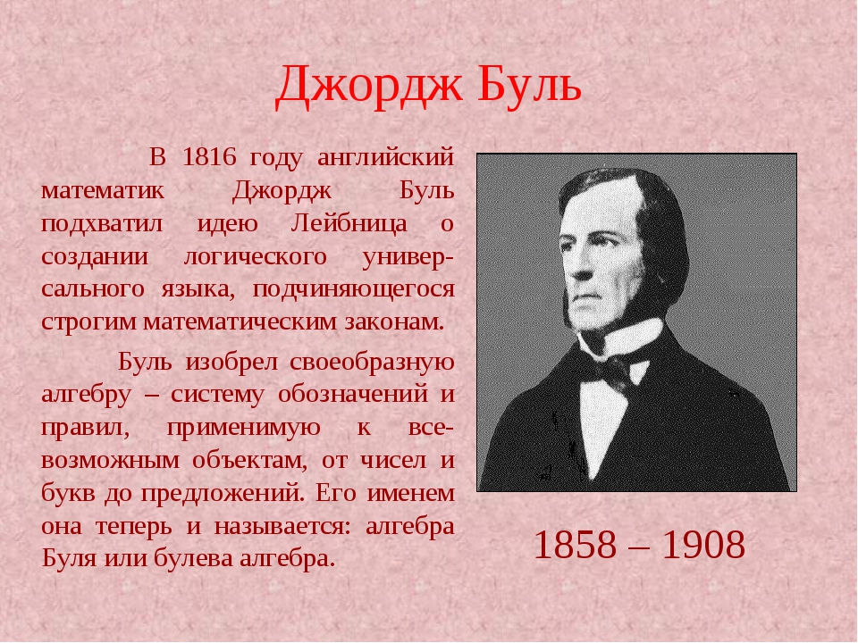 Что сделал джордж. Джордж Буль (1815-1864). Английский математик Джордж Буль. Джордж Буль Алгебра логики. Джордж Буль изобретения.