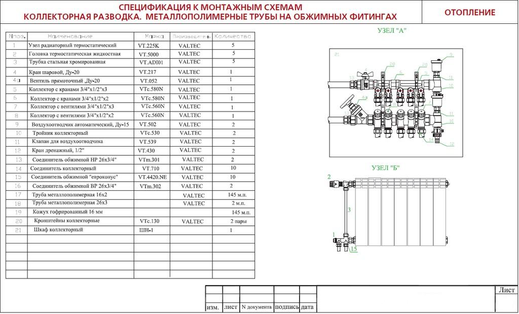 Определение монтажной схемы