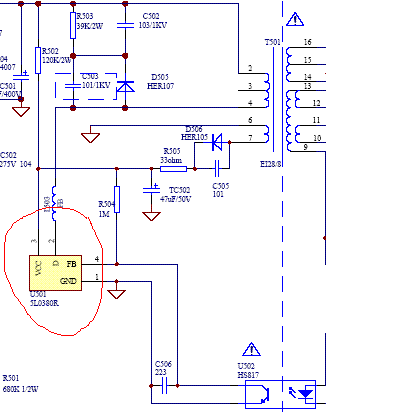 1l0380r схема блока питания