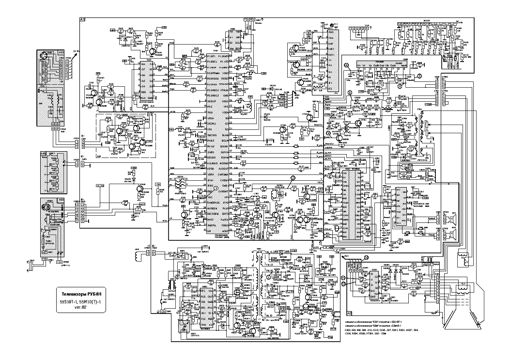Схема телевизора. Схема телевизора Горизонт 21af41. Телевизор Рубин 55ss10-6 21