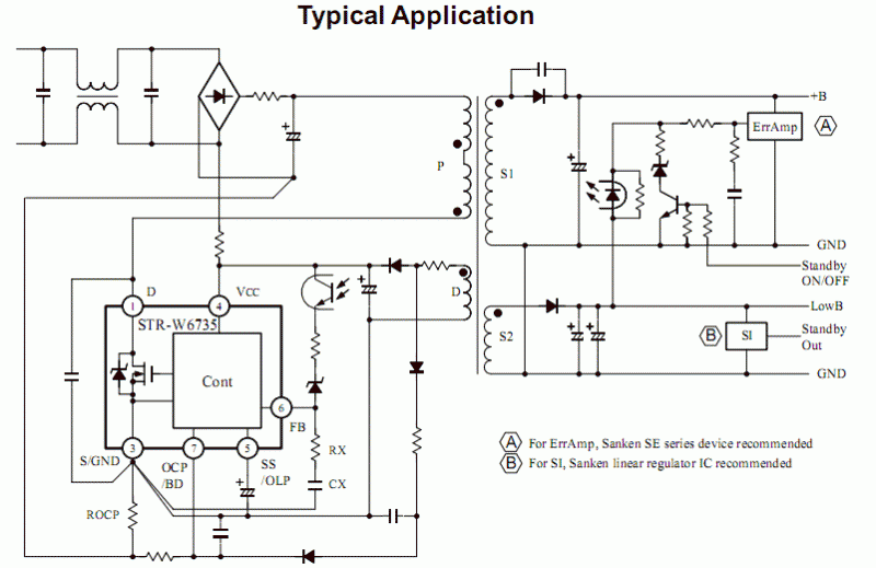 Str56041 схема включения