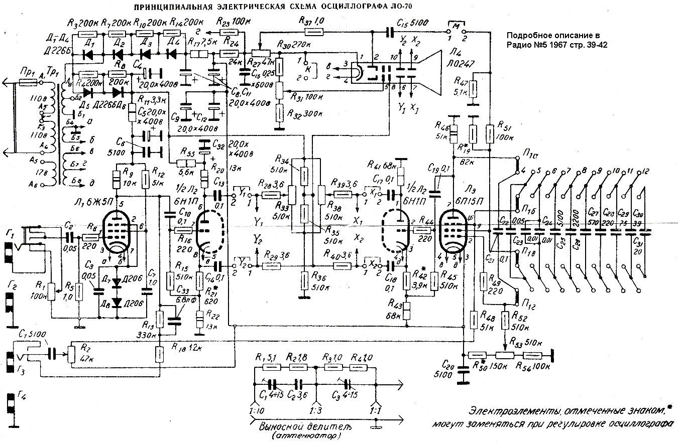 Инструкция ло. Осциллограф Оэш 70 схема. ЛО-70 осциллограф схема. Схема ЛО-70 осциллограф радиолюбителя. Схема осциллограф на трубке ЛО-247.