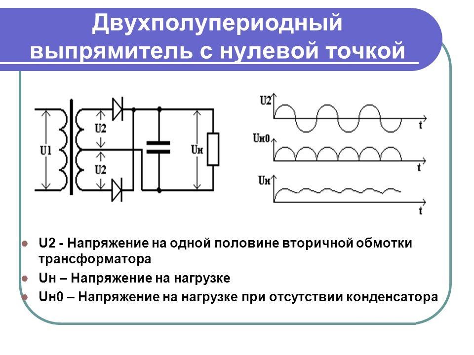 Однофазная нулевая схема