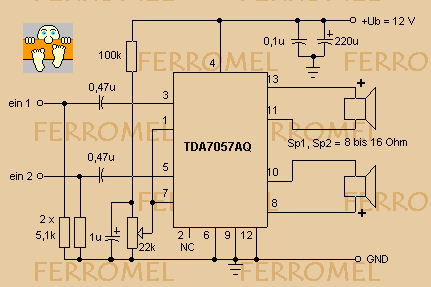 Tda8560q характеристики и схема подключения