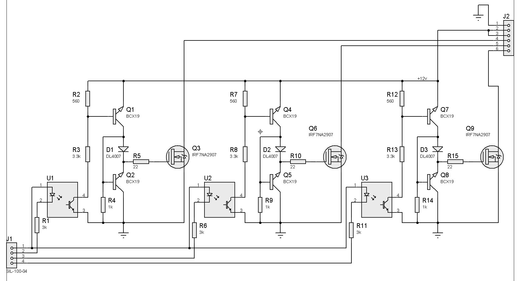 Драйвер верхнего плеча mosfet на транзисторах схема