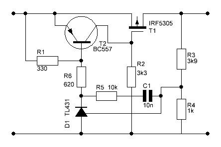 Схема регулятора на полевом транзисторе. Регулируемый стабилизатор тока на полевом транзисторе схема. Стабилизатор напряжения 12 вольт на полевом транзисторе. Регулируемый стабилизатор напряжения на tl431 и полевом транзисторе. Стабилизатор напряжения на полевом транзисторе irf4905.