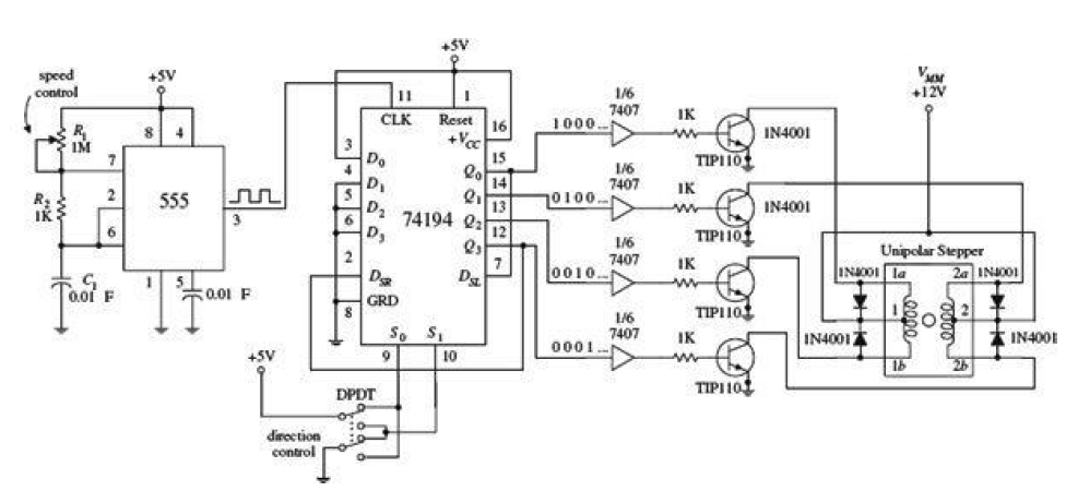 Схема для шагового двигателя своими руками