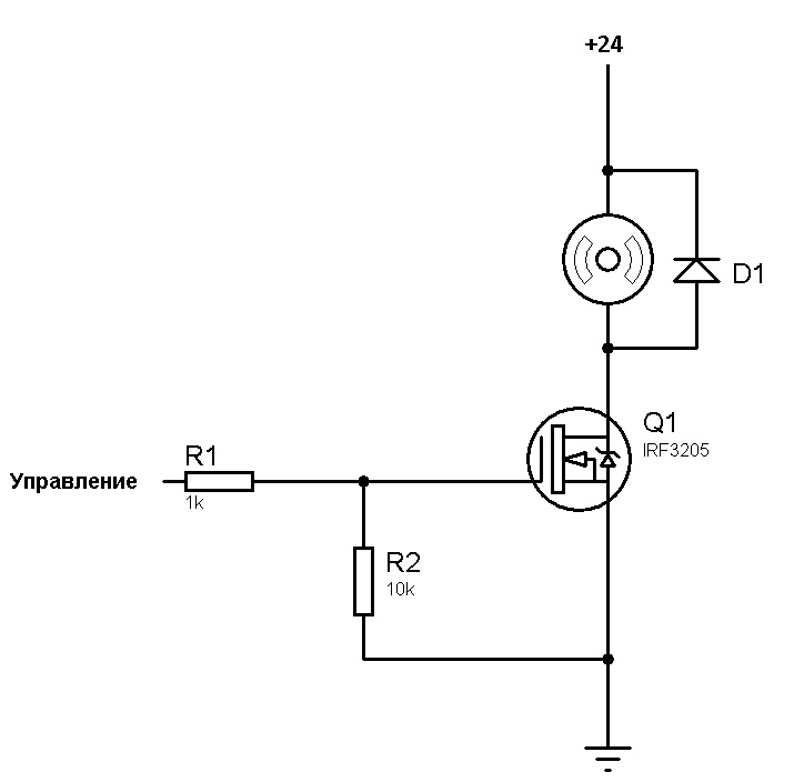 Irf3205 схема подключения