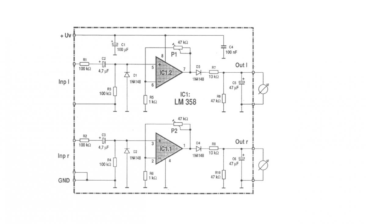 Lm358 схема включения с однополярным питанием