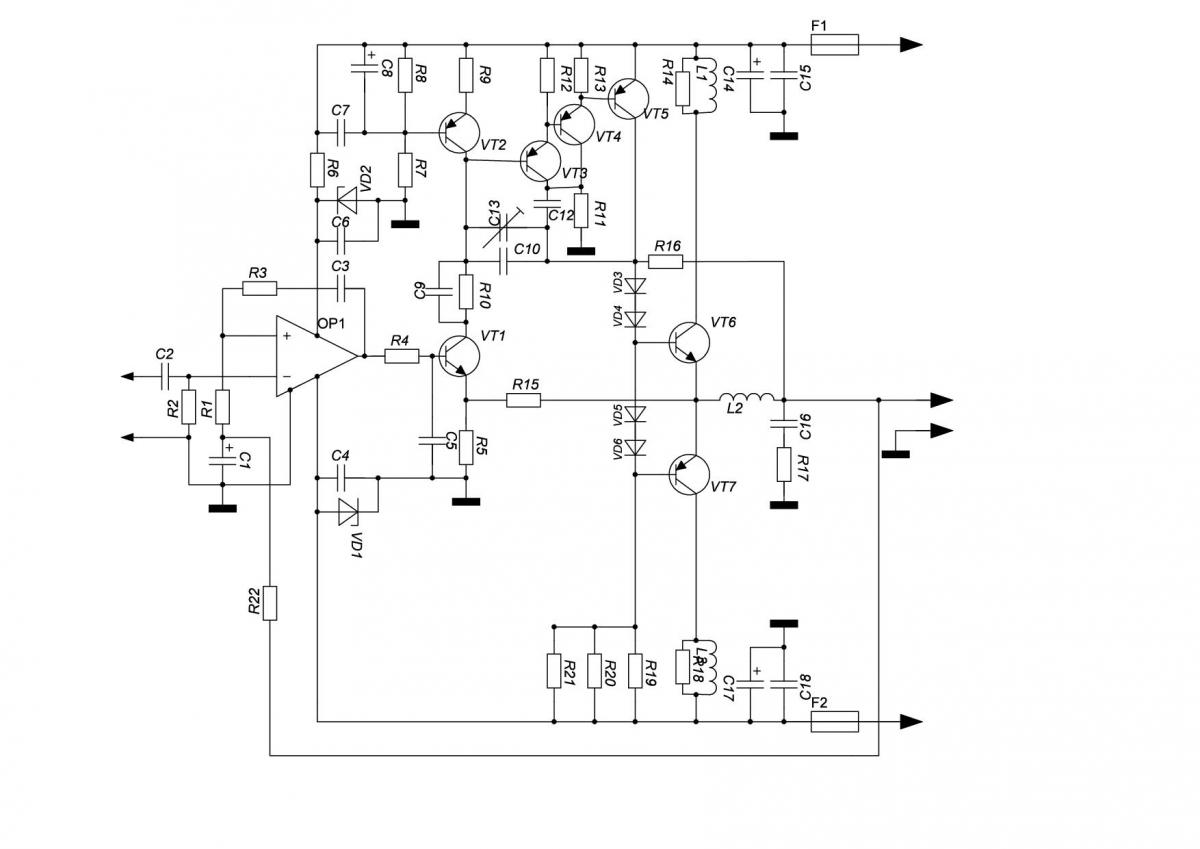 Оригинальная схема. Усилитель Солнцева Quad-405. Quad 405 схема Солнцева. Усилитель Солнцева Quad-405 схема. Квод 405 Солнцева схема.