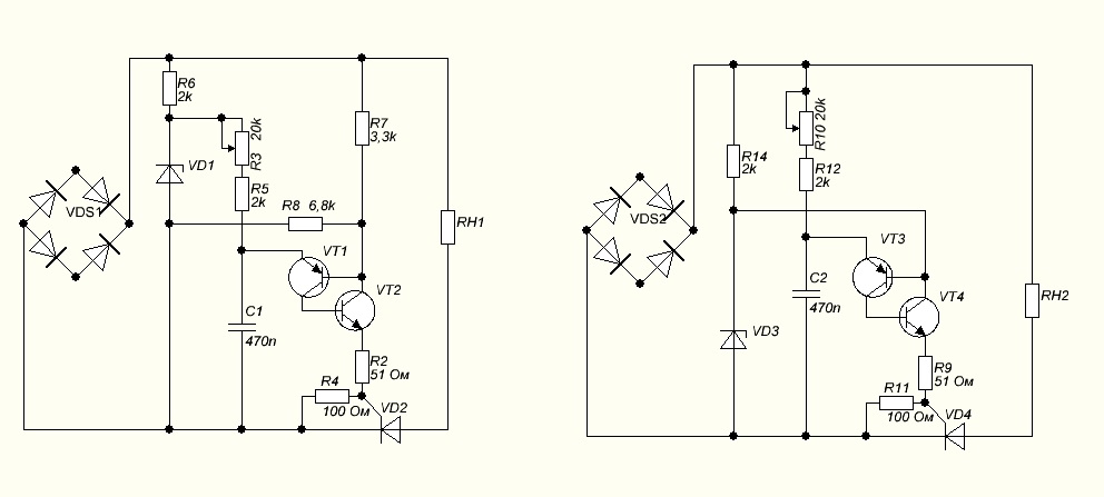 Схема зарядного устройства на тиристоре ку202н и кт117