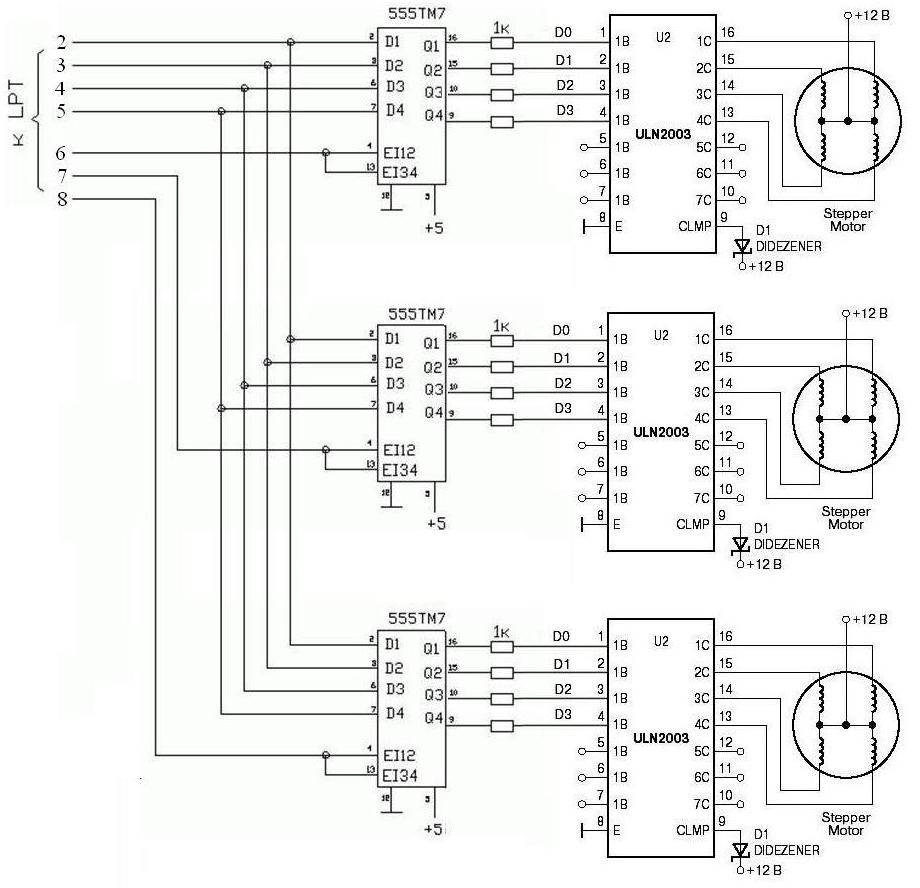 Драйвер для шагового двигателя своими руками схема