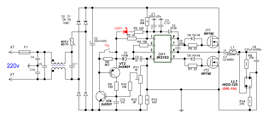 Dr184b схема ремонт fintar