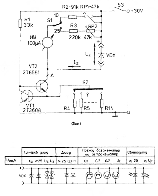 Схемы приборов проверки стабилитронов. Приставка к авометру ц20 для проверки транзисторов схема. Схема пробника для проверки транзисторов. Пробник стабилитронов схема. Схема для проверки транзисторов своими руками схемы.